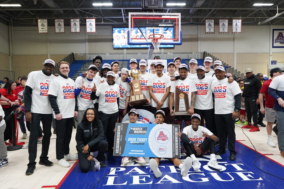 American Set to Face Mount St. Mary’s in First Four Matchup After Patriot League Title Victory